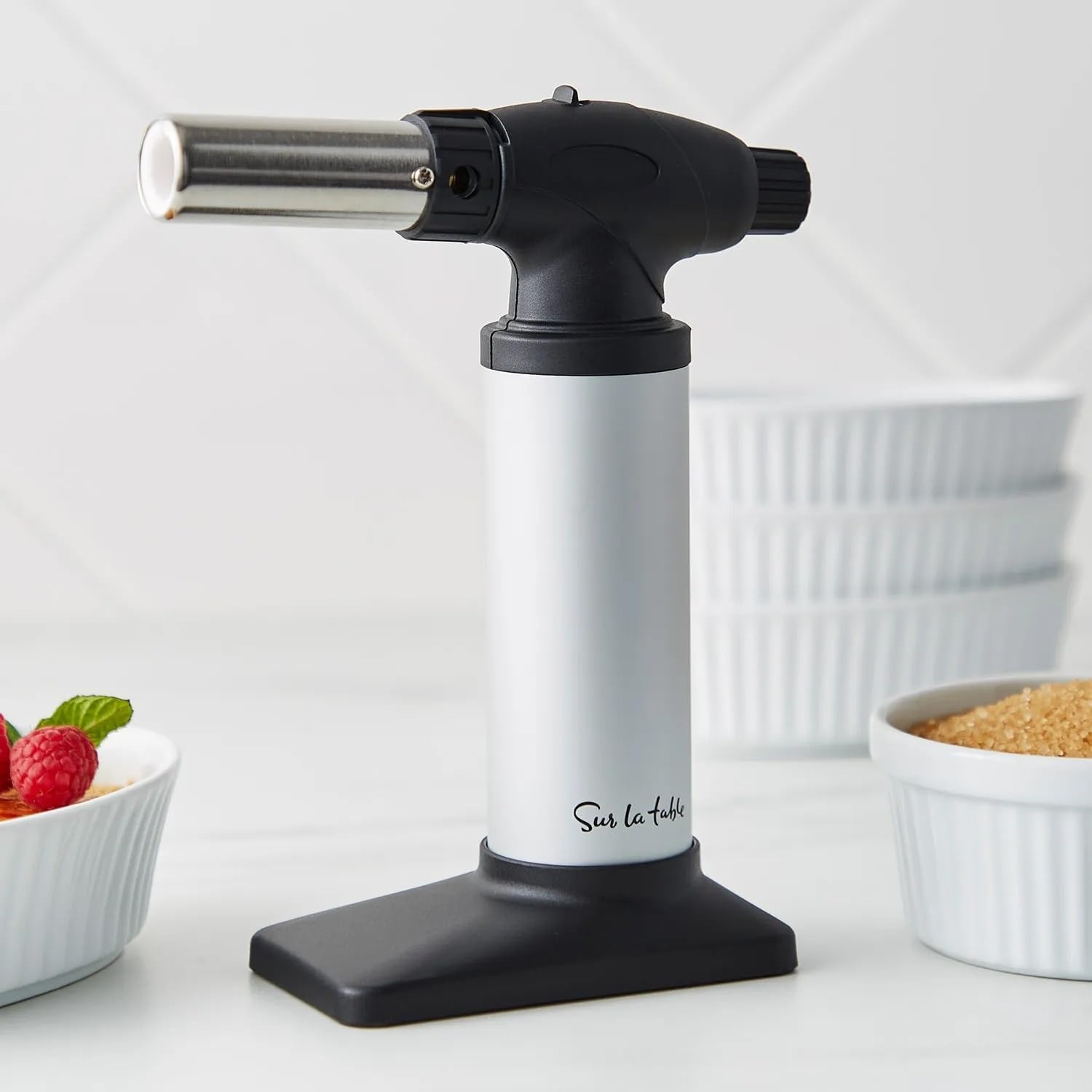 image:imageSur La Table Kitchen Torch Refillable Butane Kitchen Torch for Crme Brle Browning and Culinary Finishing