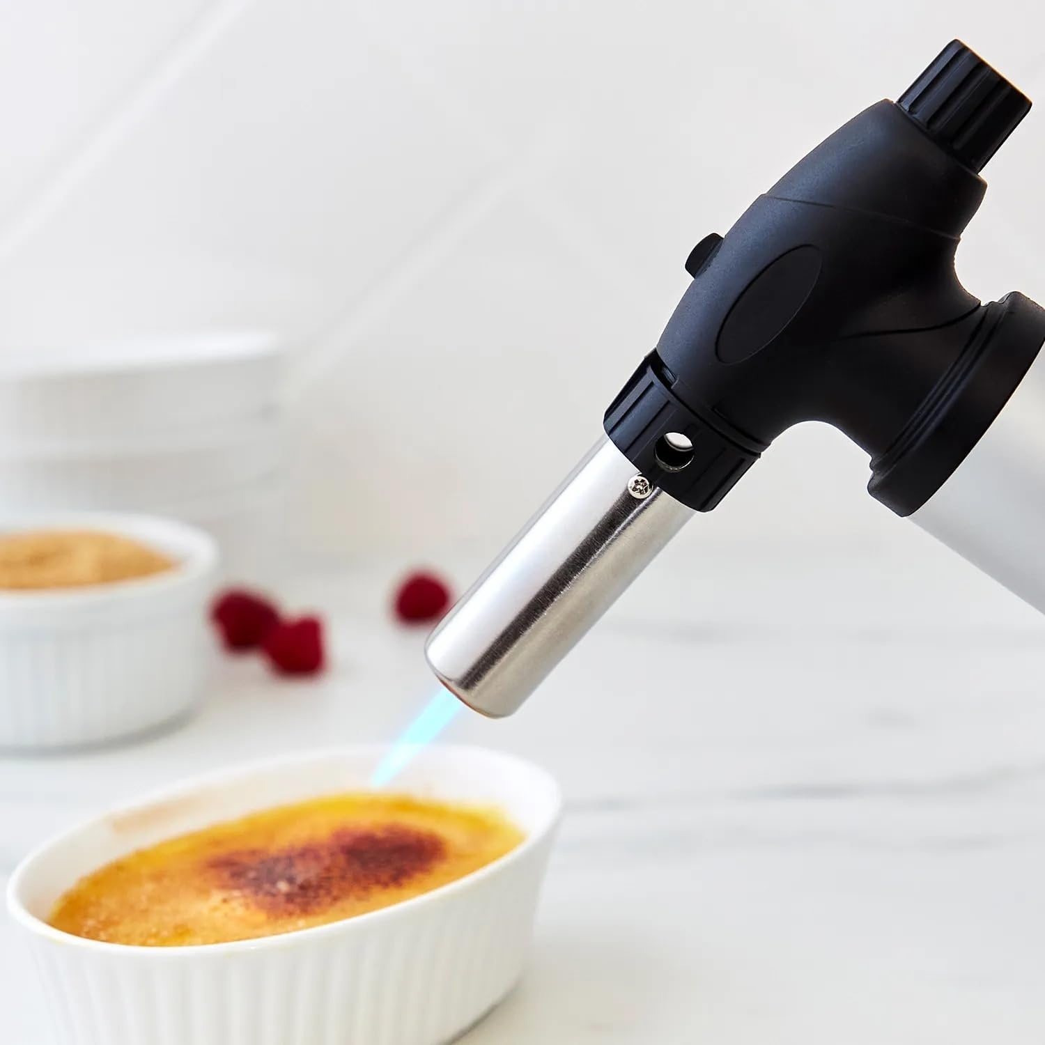 image:imageSur La Table Kitchen Torch Refillable Butane Kitchen Torch for Crme Brle Browning and Culinary Finishing