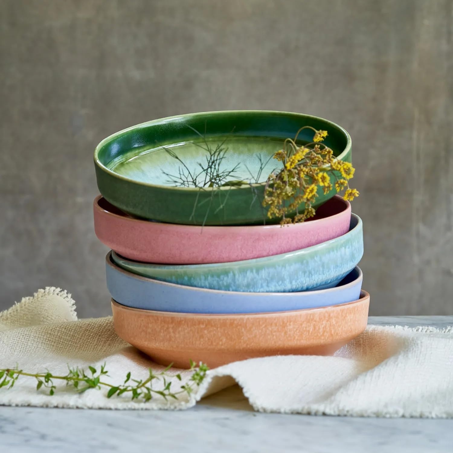 image:imageSur La Table Lucent Reactive Glaze Pasta Bowl Lavender