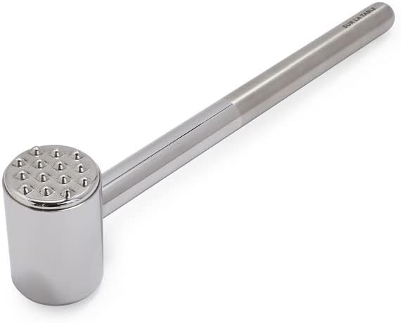 image:imageSur La Table Meat Pounder HeavyGauge Handle Design for Tenderizing Cutlets and Achieving Even Thickness