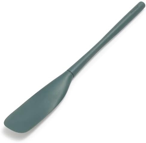 image:imageSur La Table Narrow Silicone Jar Scraper Flexible HighGrade Silicone Head with Nylon Handle for Jars and Deep ContainersCharcoal
