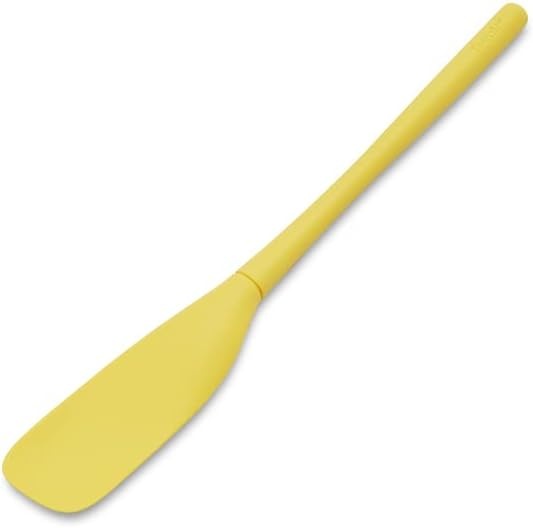 image:imageSur La Table Narrow Silicone Jar Scraper Flexible HighGrade Silicone Head with Nylon Handle for Jars and Deep ContainersMarble