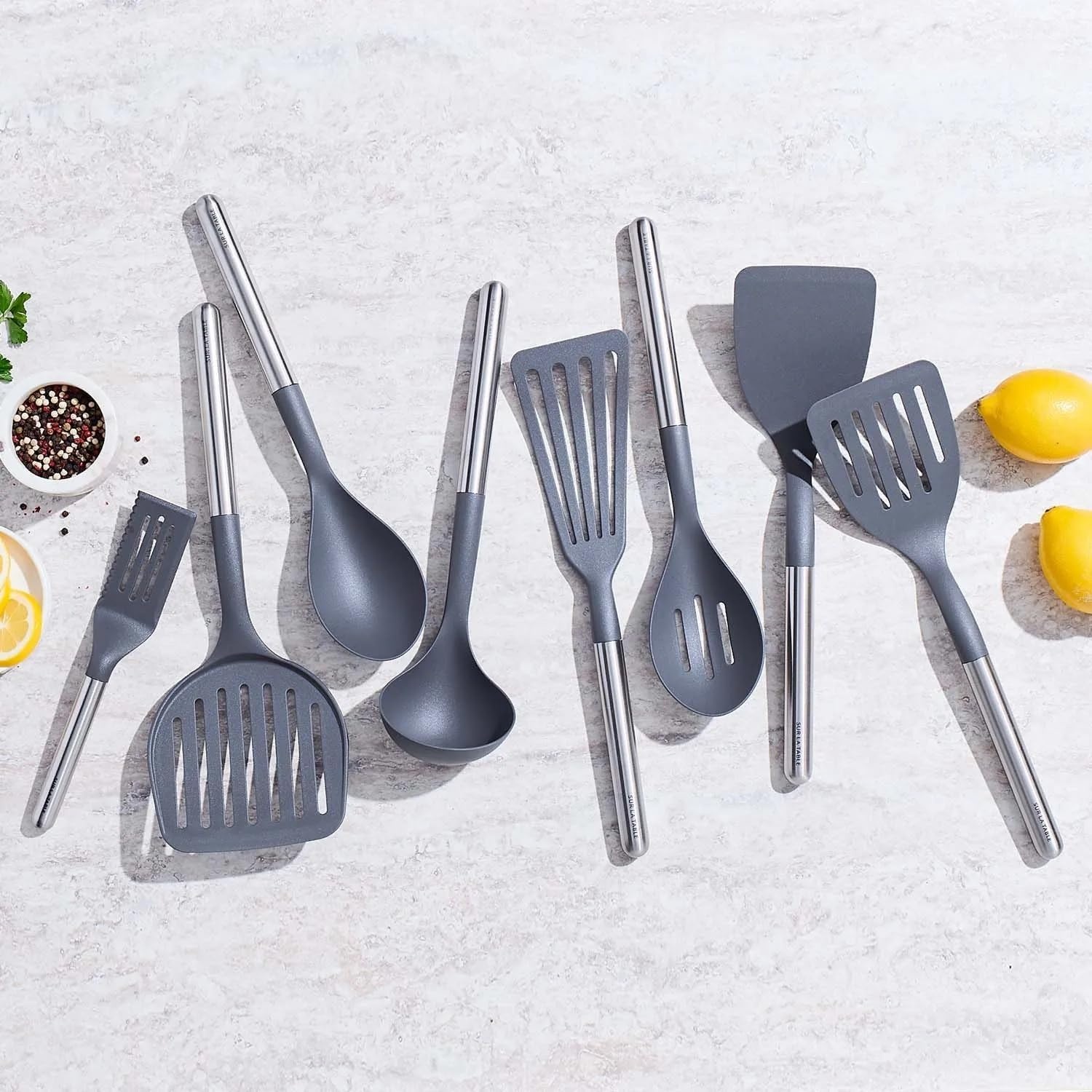 image:imageSur La Table Nonstick Turner 132 HeatResistant Nylon Spatula for Cooking amp Flipping for Nonstick Cookware Lightweight amp Durable Kitchen Tool