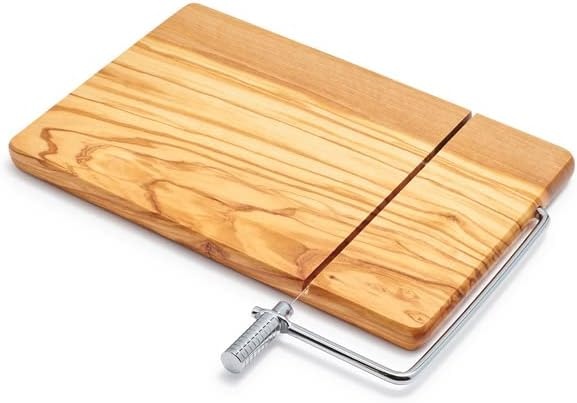 image:imageSur La Table Olivewood Cheese Board with Builtin Slicer Tan
