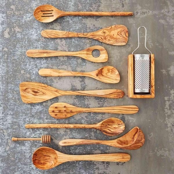image:imageSur La Table Olivewood Saut Spoon Tan