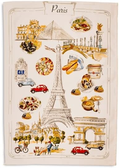image:imageSur La Table Paris Map Kitchen Towel Tan