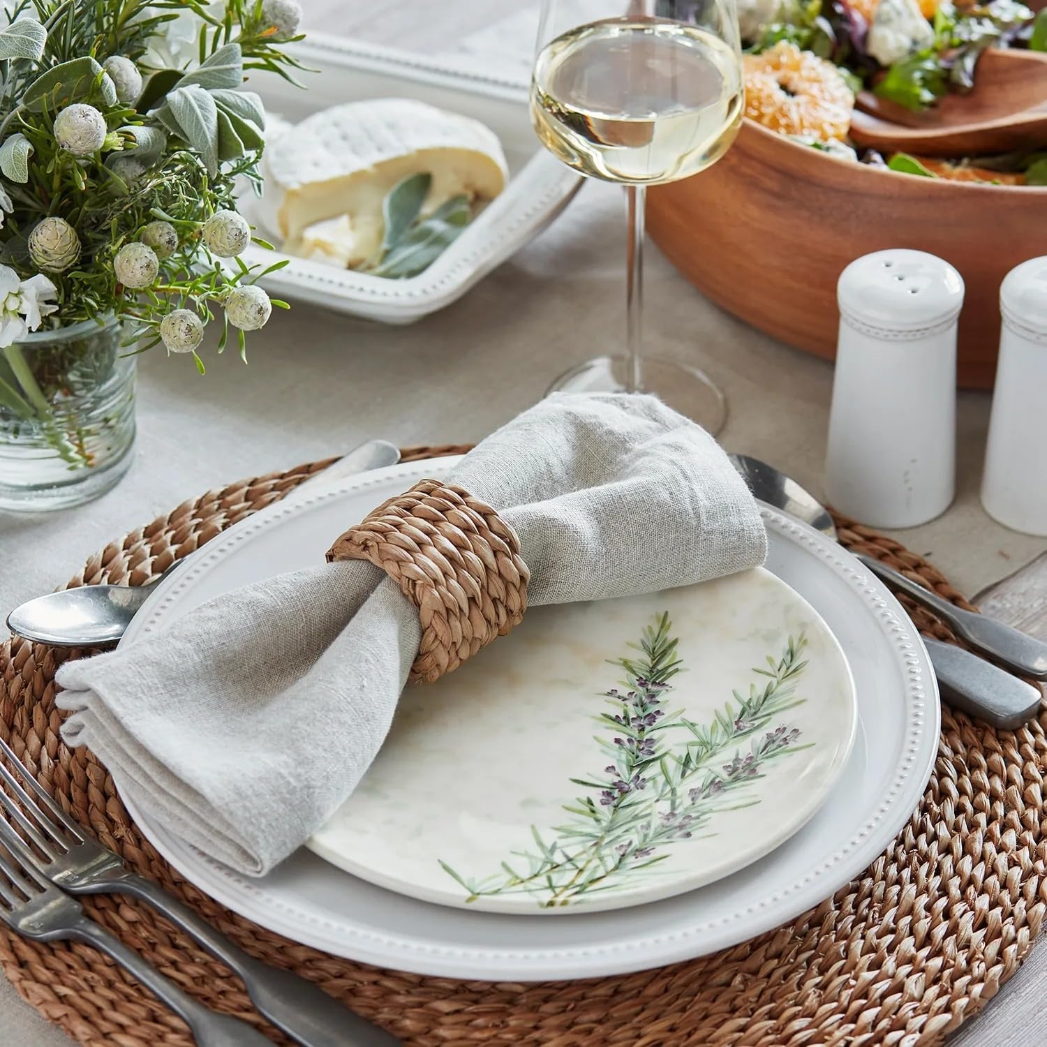 image:imageSur La Table Pearl Stoneware Salad Plates White