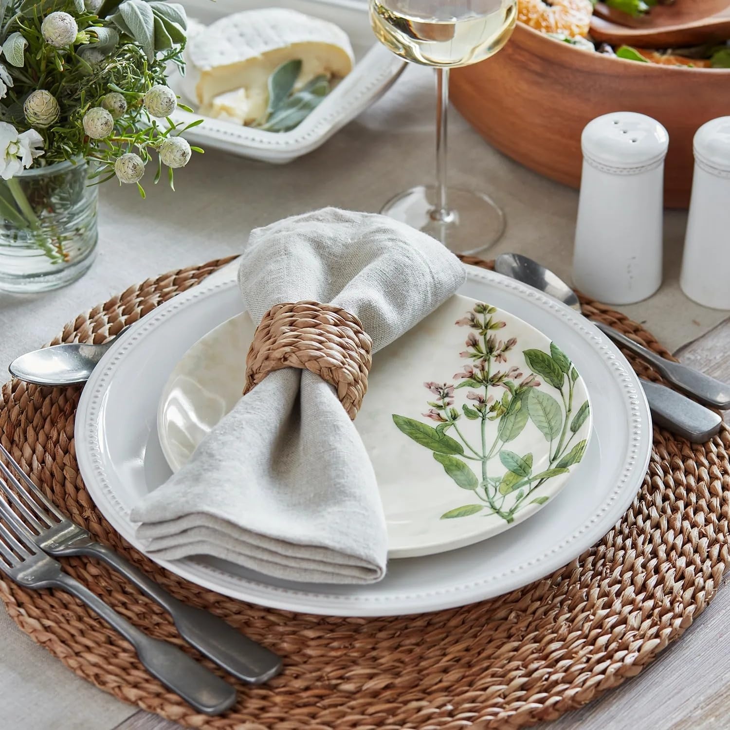 image:imageSur La Table Pearl Stoneware Shaker Set White