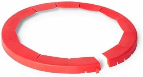 image:imageSur La Table Pie Crust Shield Red Adjustable Silicone Shield for Protecting Pie Crust Edges During Baking