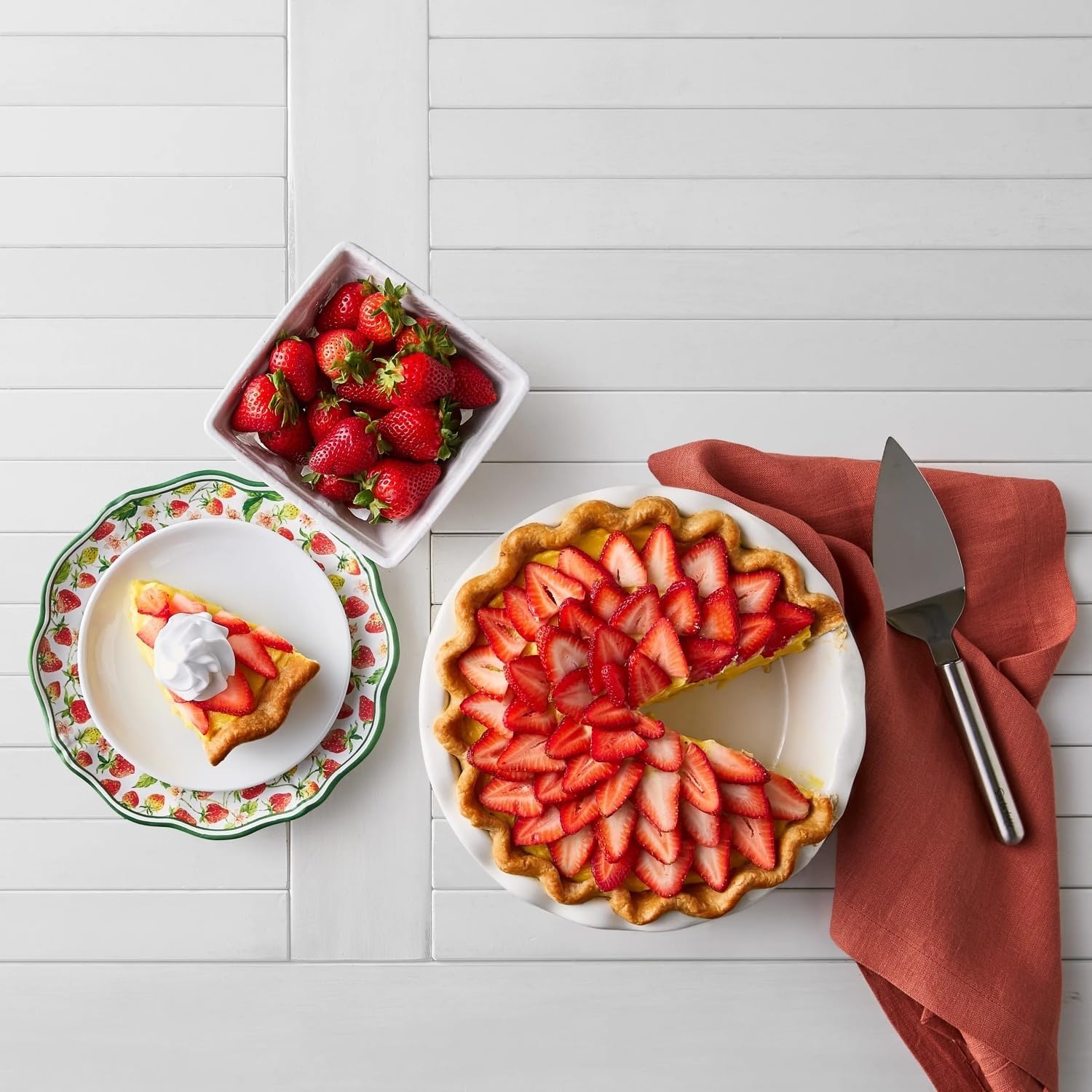 image:imageSur La Table Pie Dish 95 BlueWhite