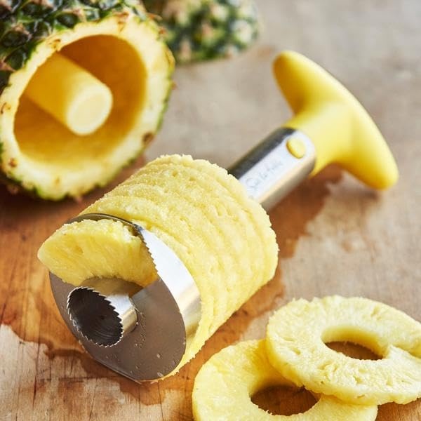 image:imageSur La Table Pineapple Corer and Slicer Stainless Steel TwistAction Tool for Coring and Slicing Fresh Pineapple in One Motion
