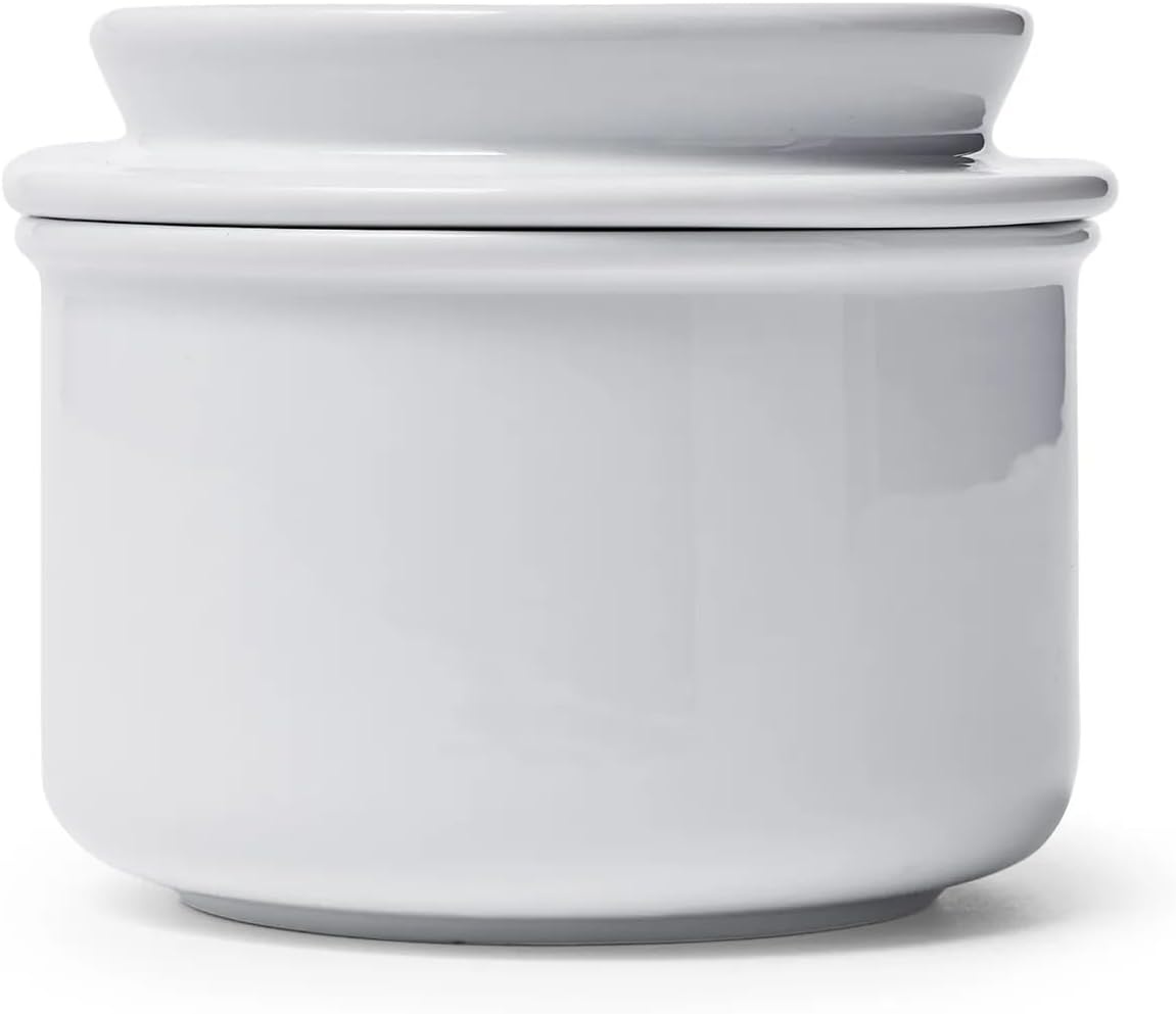image:imageSur La Table Porcelain Butter Crock FrenchStyle WaterSealed Crock for Spreadable Counter Butter Without Refrigeration