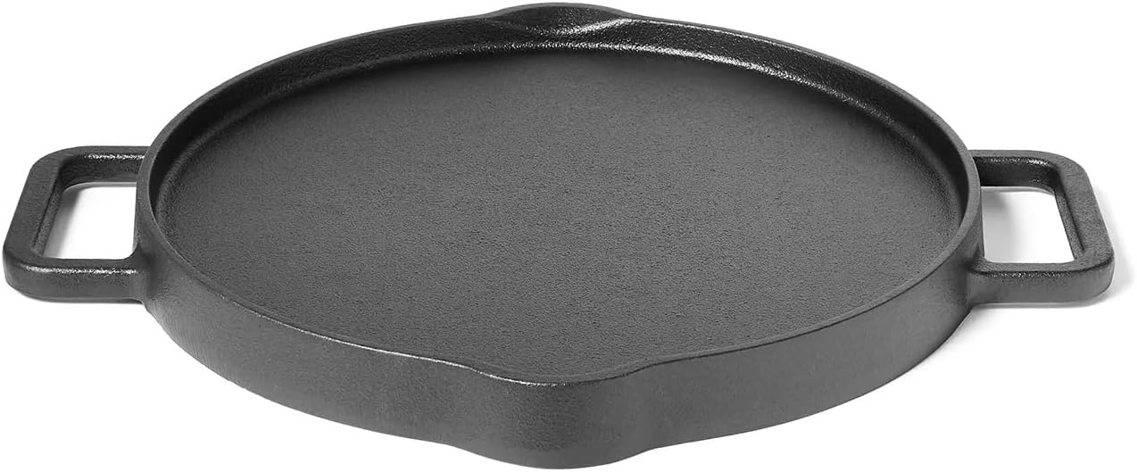 image:imageSur La Table Reversible Cast Iron Griddle Pan Black