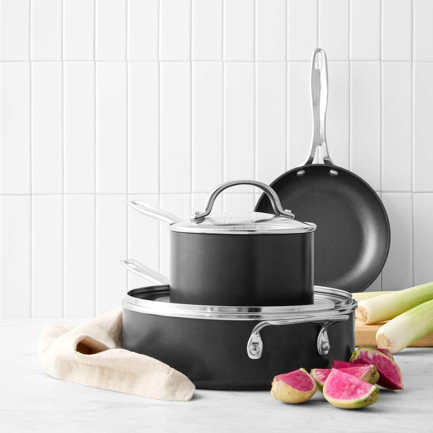 image:imageSur La Table Signature Hard Anodized Nonstick Skillet BlackBlack