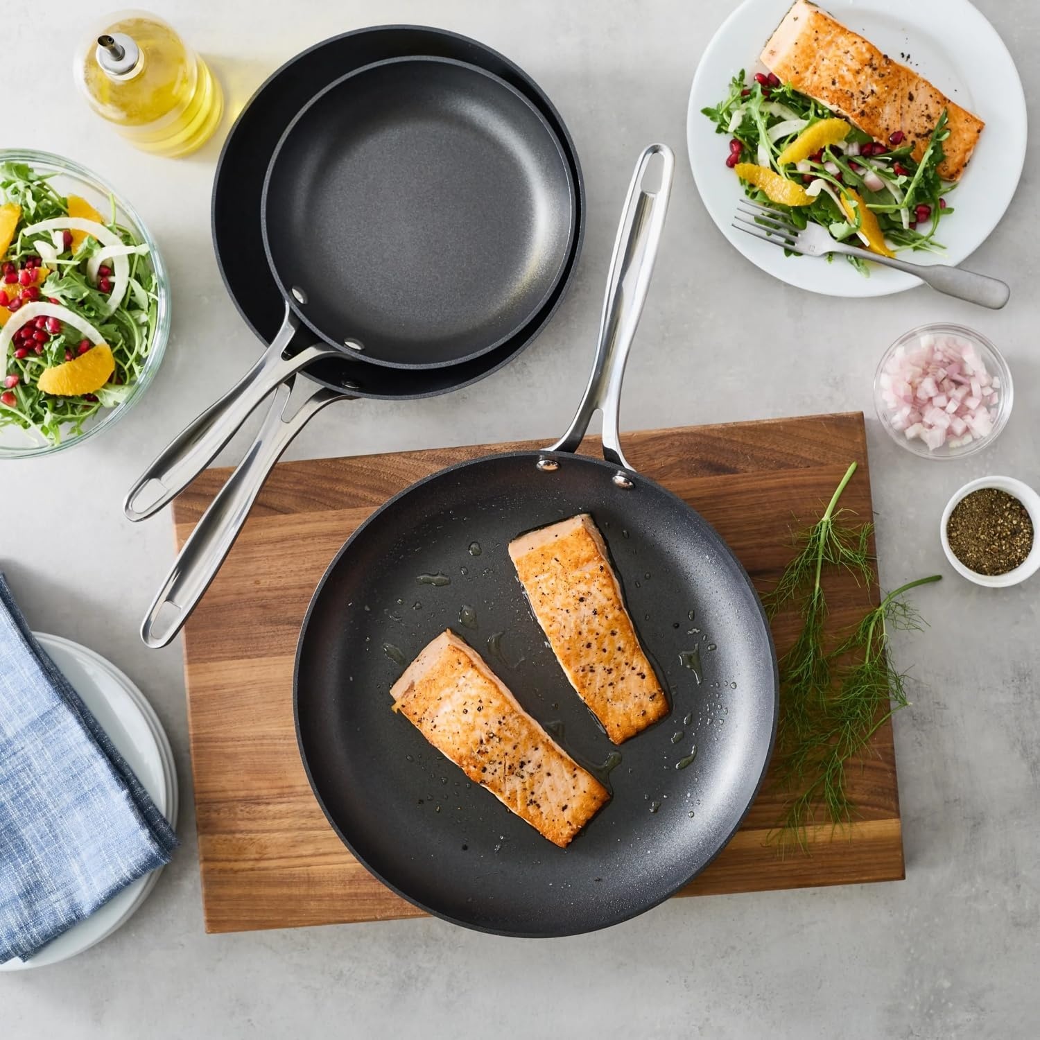 image:imageSur La Table Signature Hard Anodized Nonstick Skillet BlackBlack