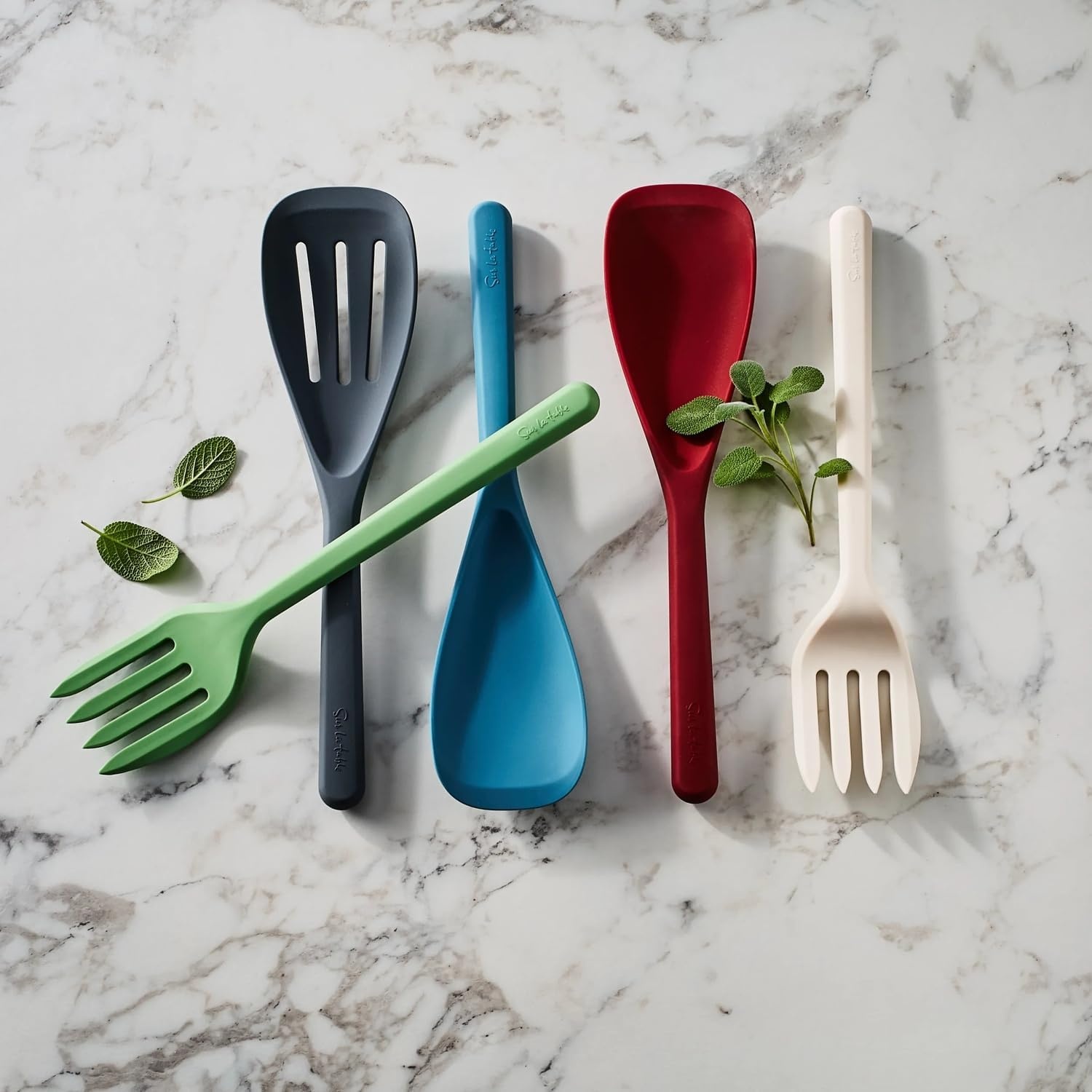 image:imageSur La Table Silicone Ultimate Fork GrayLight Green
