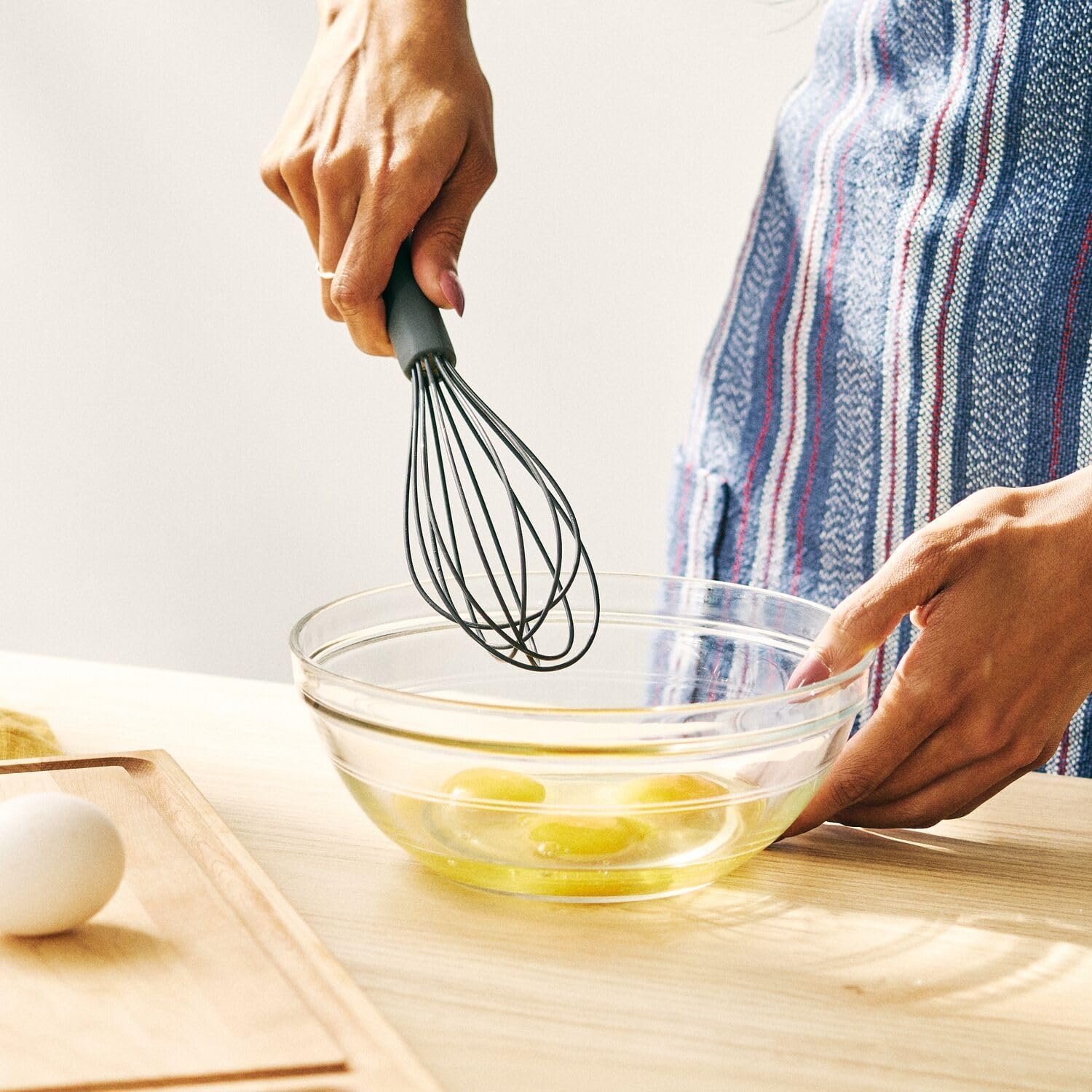 image:imageSur La Table Silicone Whisk Gray Flexible Silicone Coated Wires for Nonstick Whisking and Sauce Work 10 inGray