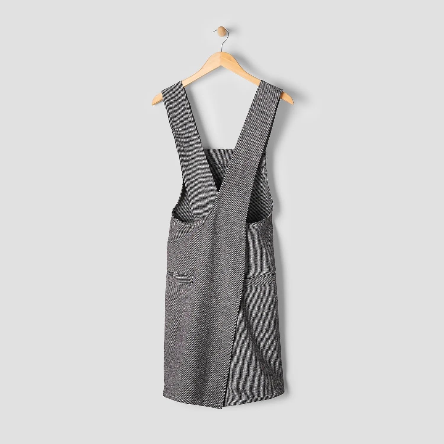 image:imageSur La Table Smock Denim Apron FullCoverage Cotton Denim Smock Apron with Pockets and Adjustable Neck Strap