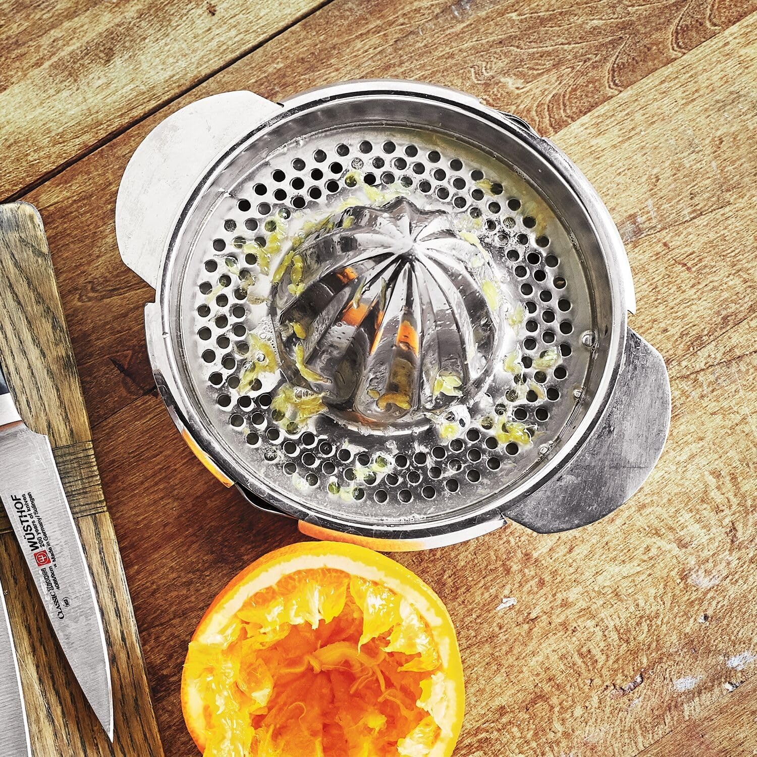image:imageSur La Table Stainless Steel Citrus Juicer 13 oz Silver