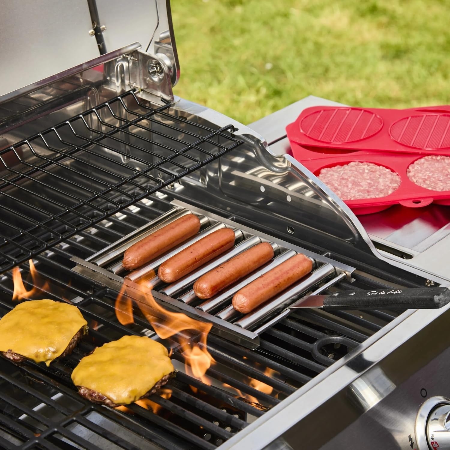 image:imageSur La Table Stainless Steel Rolling Hot Dog Basket