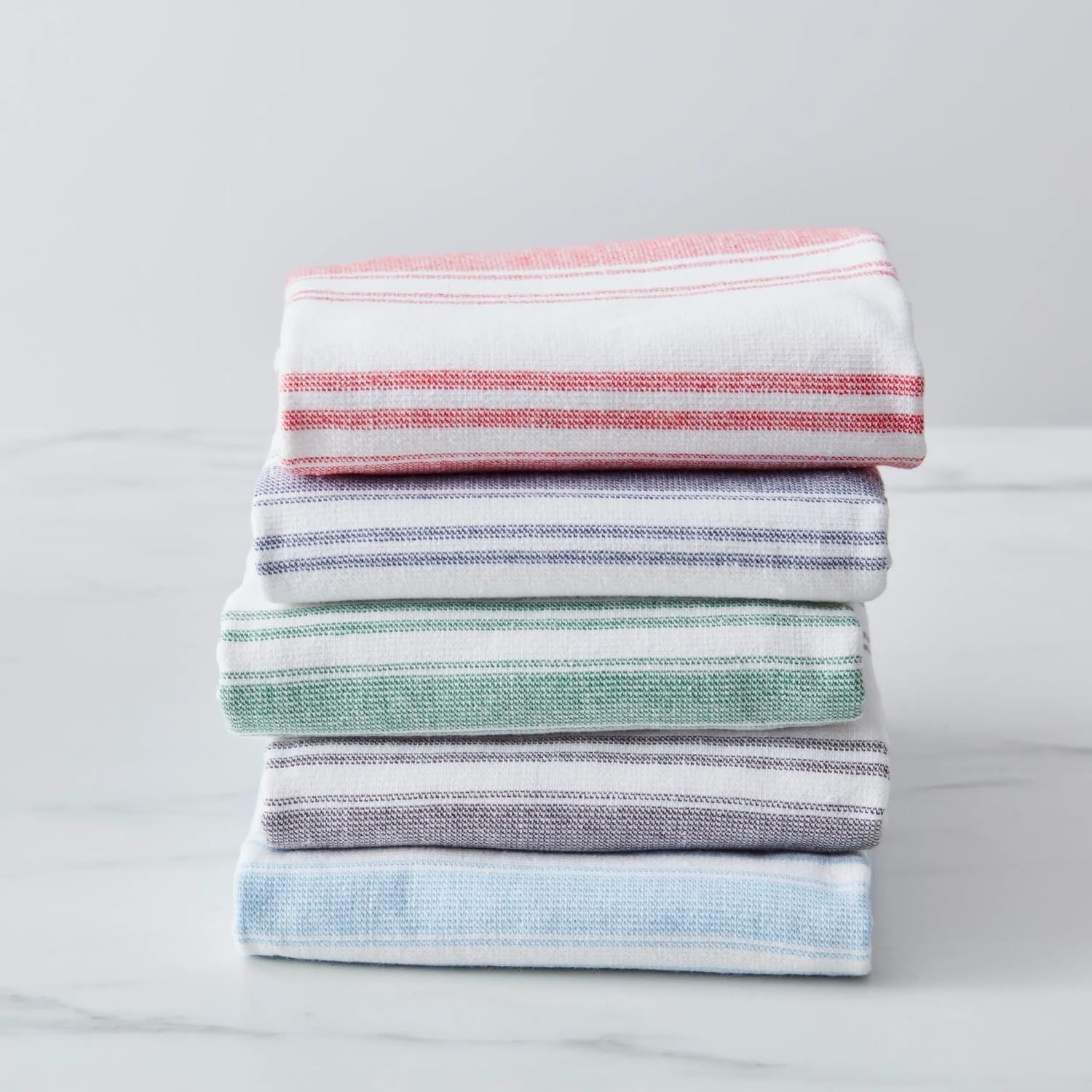 image:imageSur La Table UltraAbsorbent Terry Towels Blue Set of 2 Plush Cotton Terry Towels for Fast Drying and Heavy Kitchen Use Set of 2Light Blue