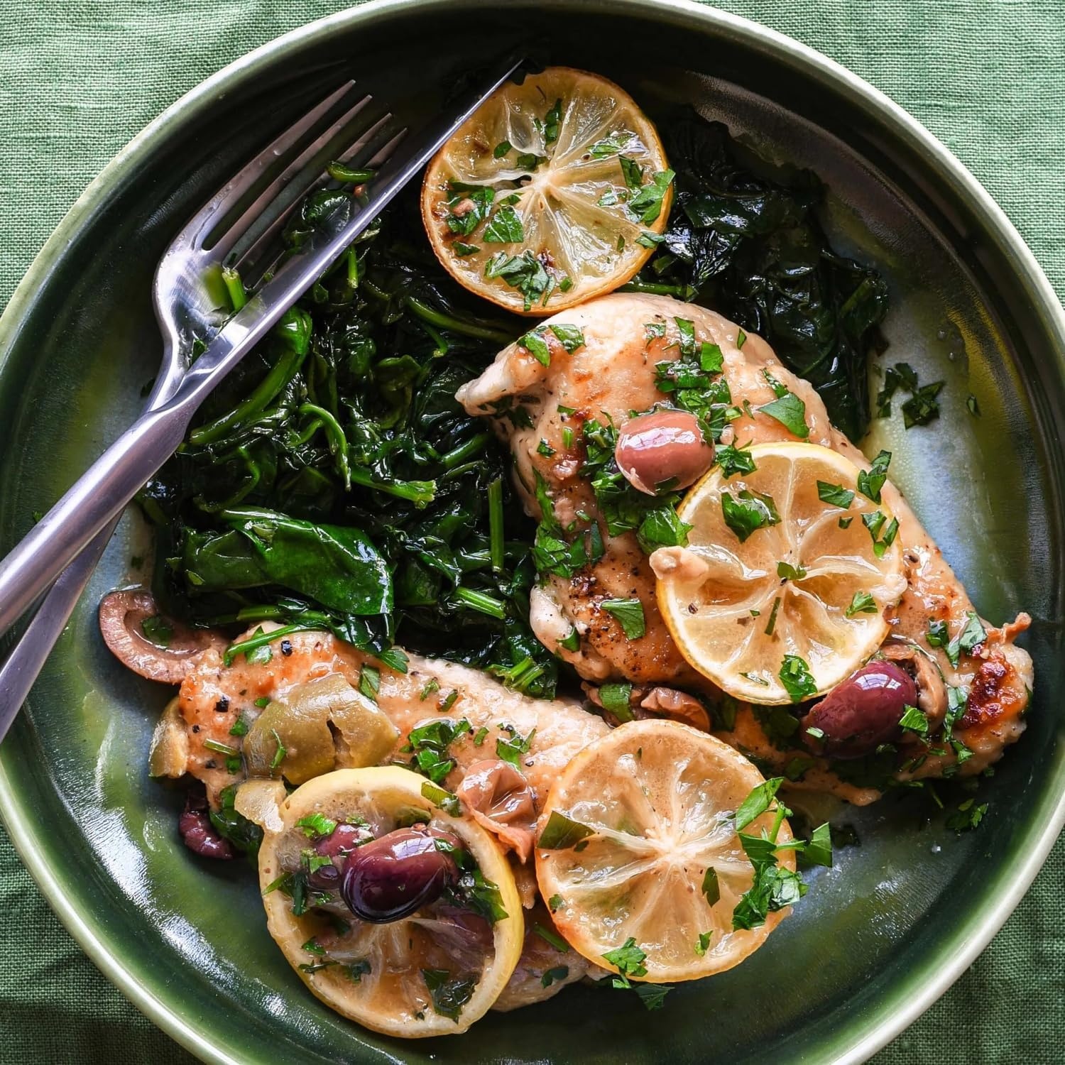 image:imageSur la table Lucent Reactive Glaze Pasta Bowl Green