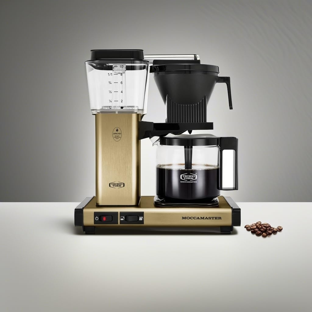 image:imageTechnivorm Moccamaster 53941 KBGV Select 10Cup Coffee Maker Polished Silver 40 ounce 125lBrushed Gold
