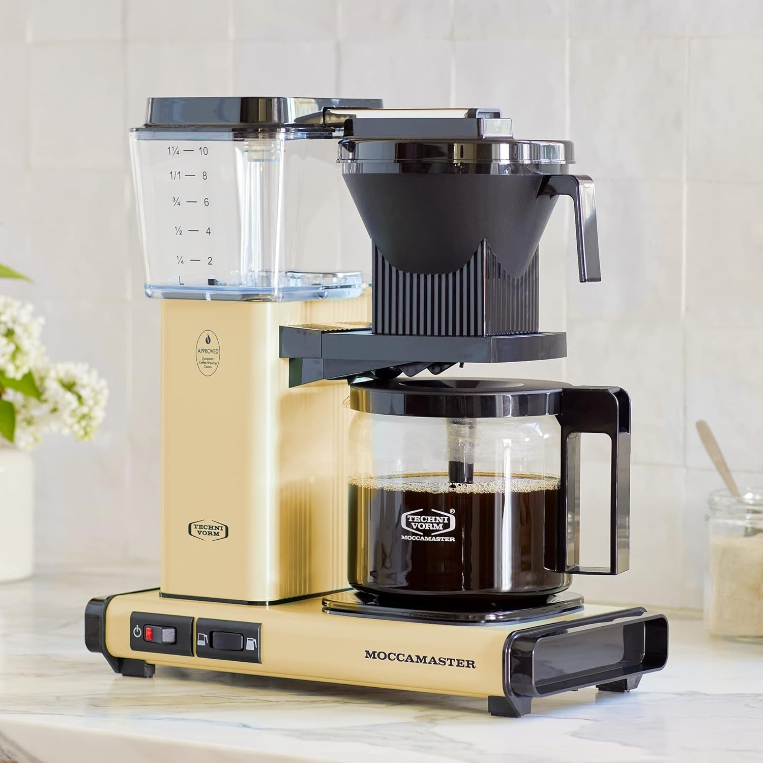 image:imageTechnivorm Moccamaster 53941 KBGV Select 10Cup Coffee Maker Polished Silver 40 ounce 125lButter Yellow