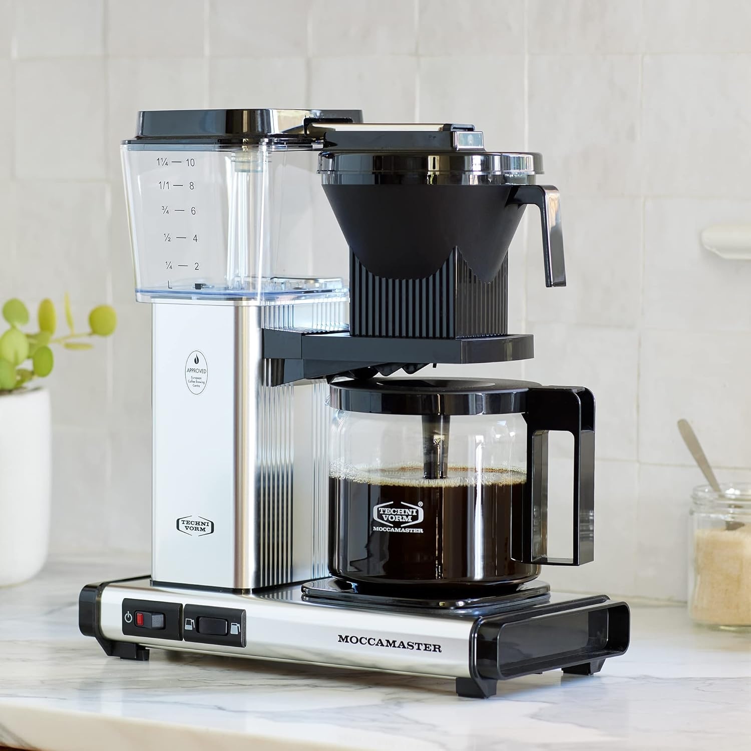 image:imageTechnivorm Moccamaster 53941 KBGV Select 10Cup Coffee Maker Polished Silver 40 ounce 125lButter Yellow