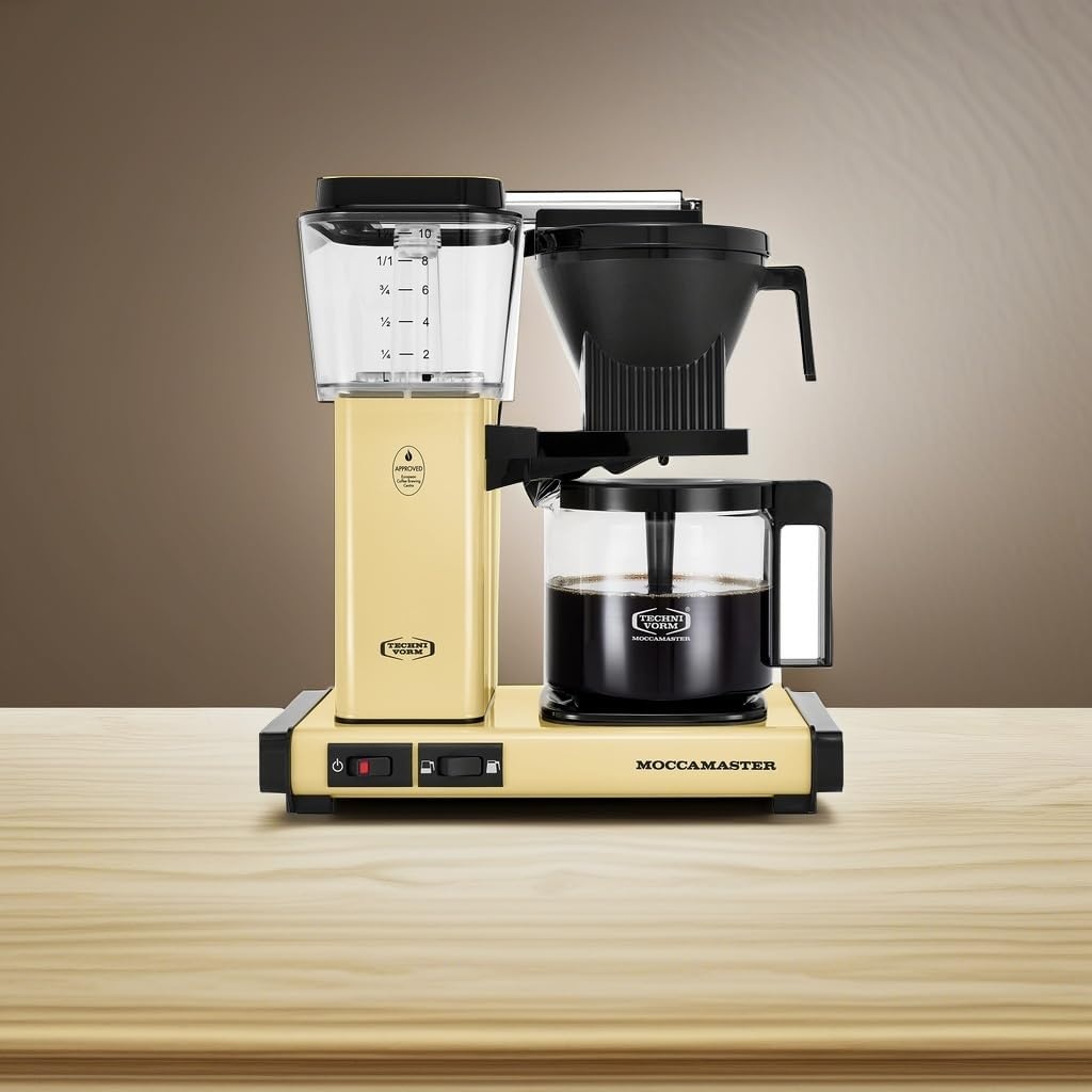 image:imageTechnivorm Moccamaster 53941 KBGV Select 10Cup Coffee Maker Polished Silver 40 ounce 125lButter Yellow