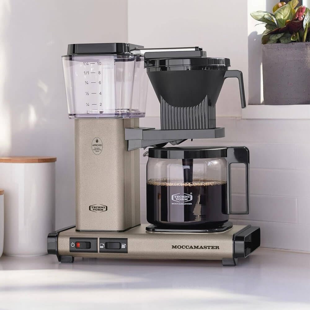image:imageTechnivorm Moccamaster 53941 KBGV Select 10Cup Coffee Maker Polished Silver 40 ounce 125lSandstone