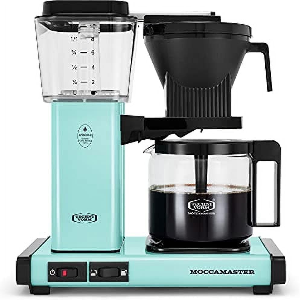 image:imageTechnivorm Moccamaster 53941 KBGV Select 10Cup Coffee Maker Polished Silver 40 ounce 125lTurquoise