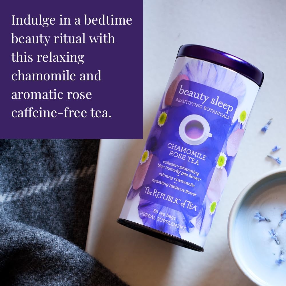 image:imageThe Republic of Tea Beautifying Botanicals Beauty Sleep Chamomile Rose Herbal Tea Bags 36 count36 Count Pack of 1