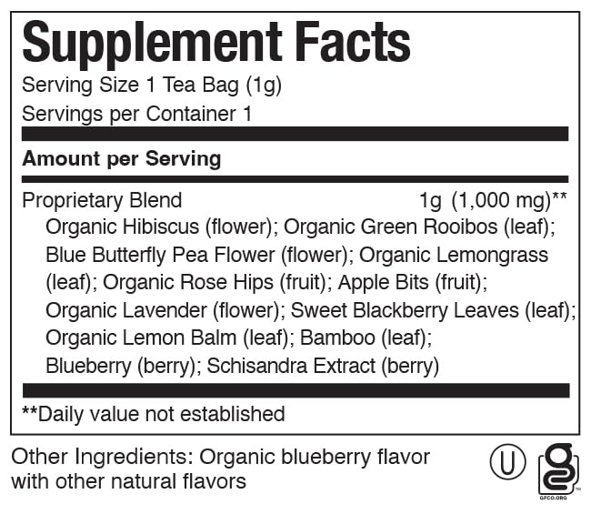 image:imageThe Republic of Tea Beautifying Botanicals Daily Beauty Blueberry Lavender Herbal Tea Bags36 count36 Count Pack of 1