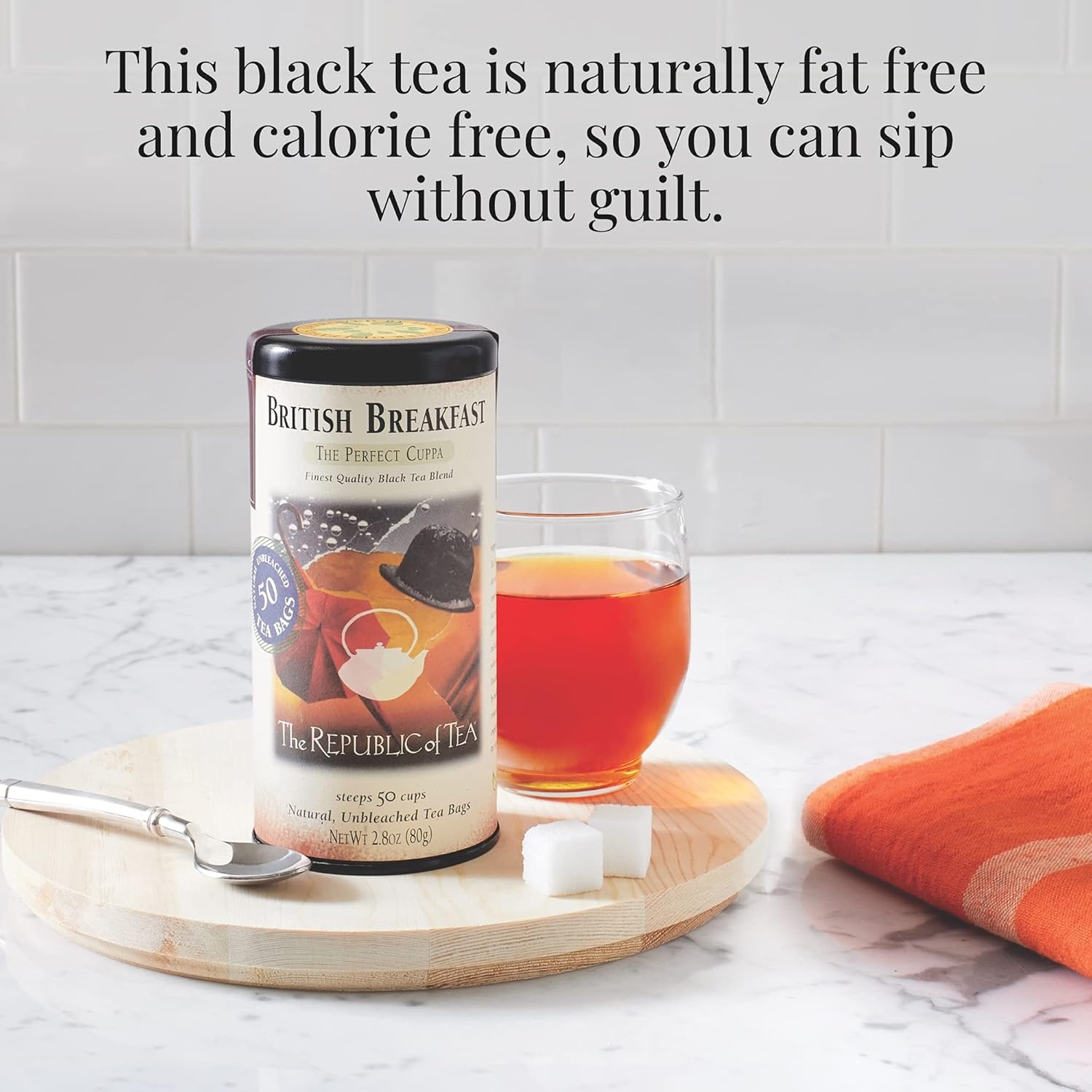 image:imageThe Republic of Tea British Breakfast Tea 28 oz Tin 50 Tea Bags Gourmet Black Tea Caffeinated250 Count Pack of 1
