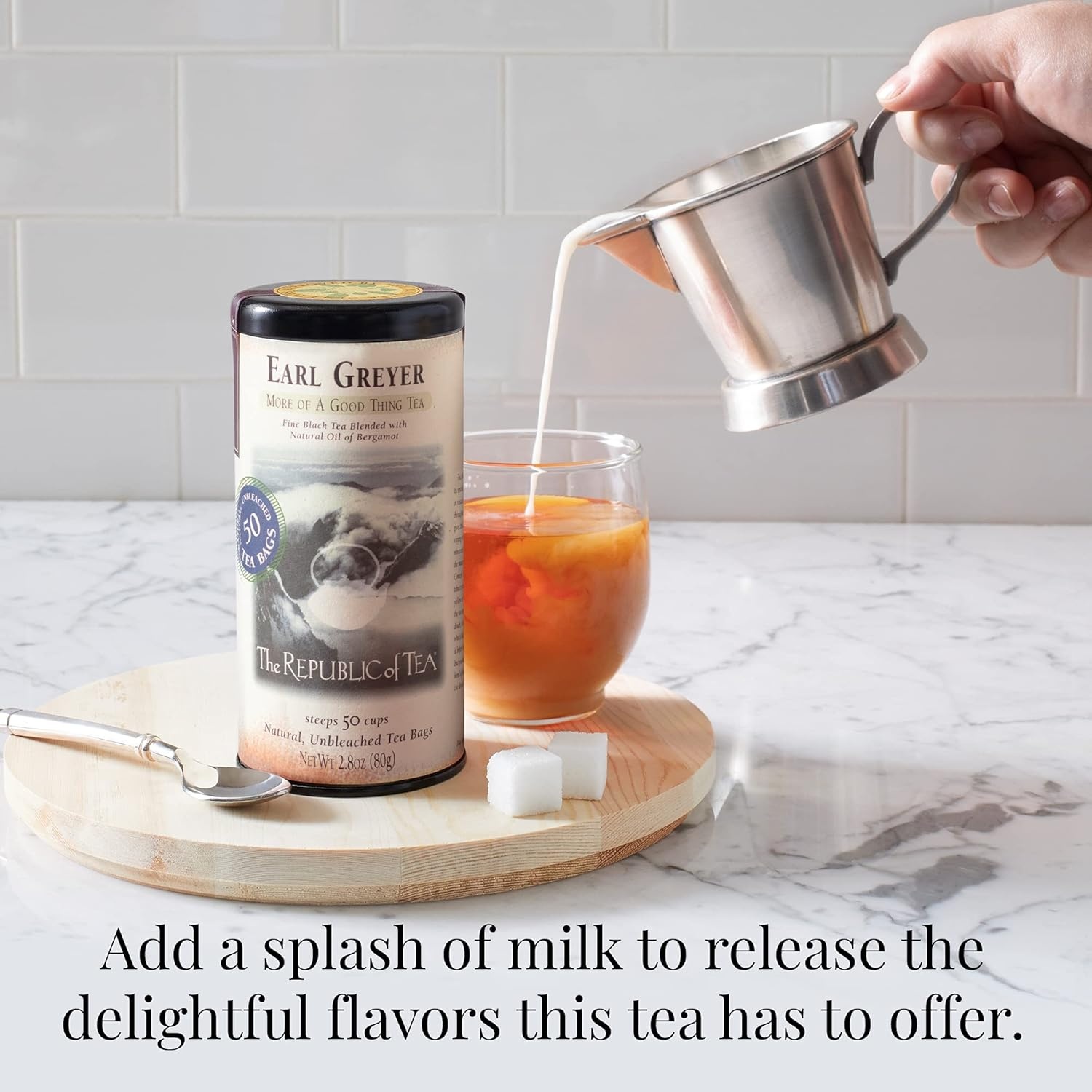 image:imageThe Republic of Tea Earl Greyer Black Tea Tin 50 Tea Bags Naturally Caffeinated250 Count Pack of 1