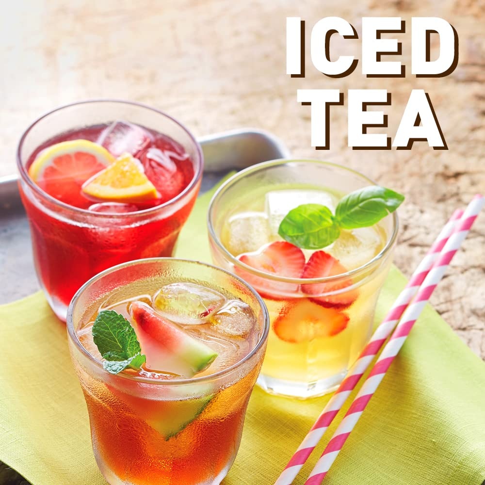 image:imageThe Republic of Tea Ginger Peach Black Iced Tea Bags 8 Large QuartSized Iced Tea Pouches Naturally Caffeinated8 Count Pack of 1