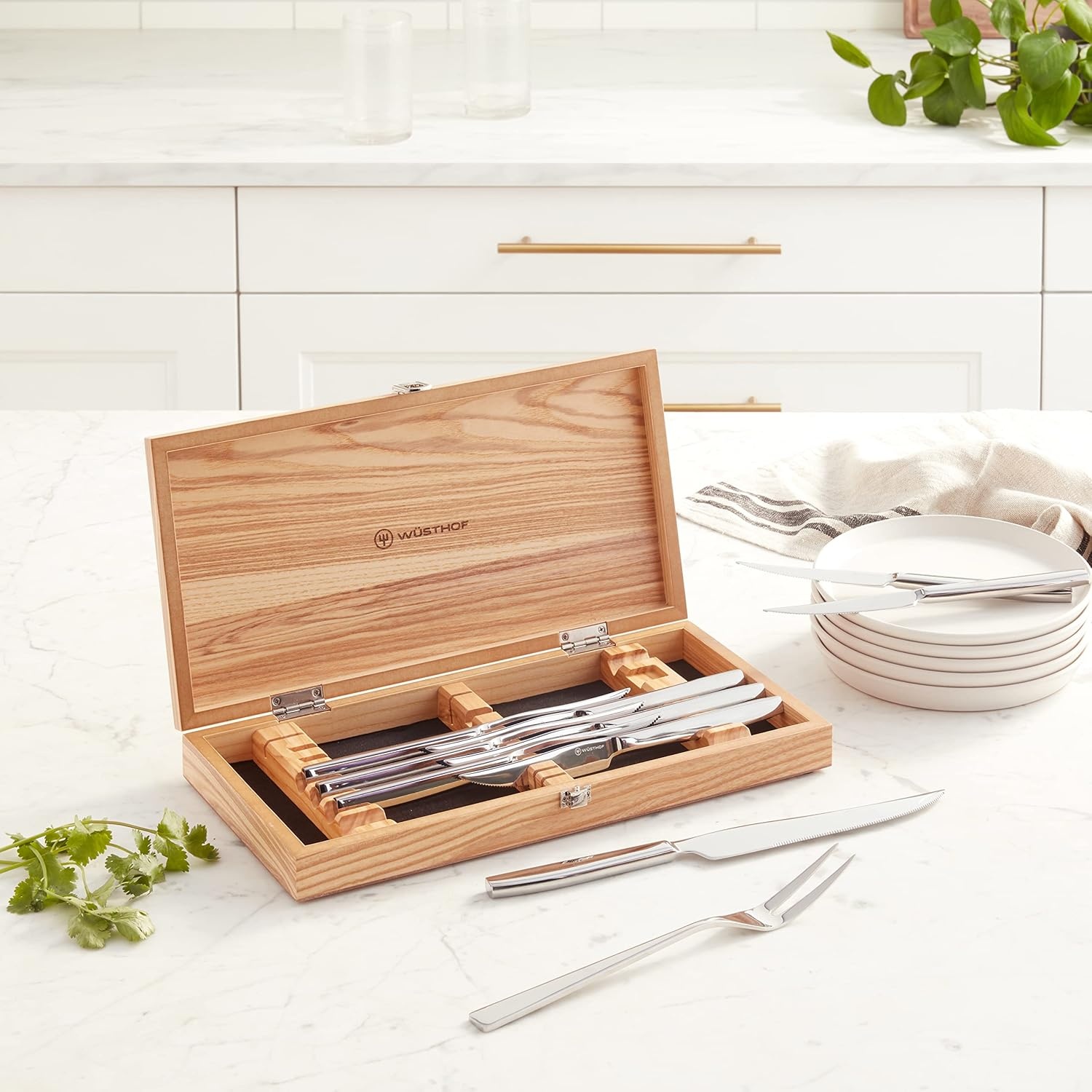 image:imageWSTHOF 8Piece Stainless Mignon Steak Knife Set Silver4