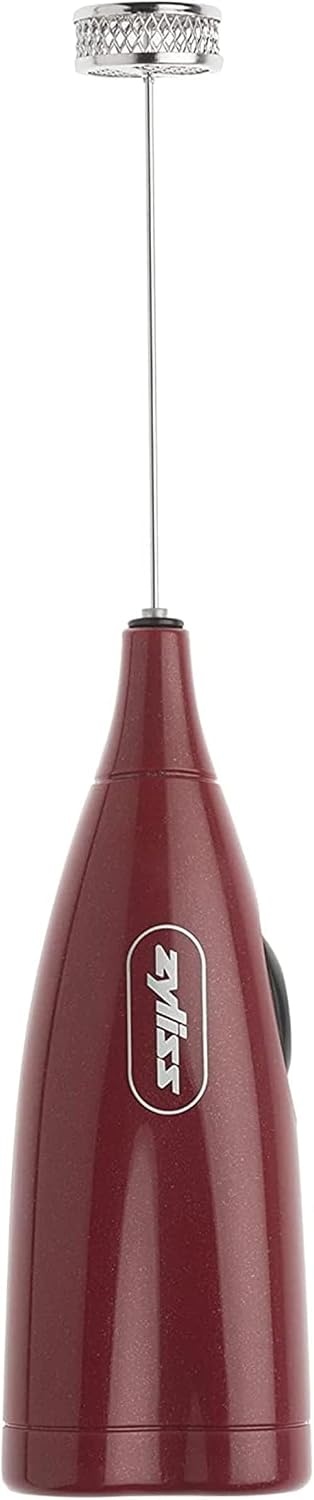 image:imageZyliss Handheld Electric Milk Frother Wand Versatile Drink Mixer Frother for Coffee Cappuccinos Lattes or Shakes for Perfect Foam Hot or Cold RedRed