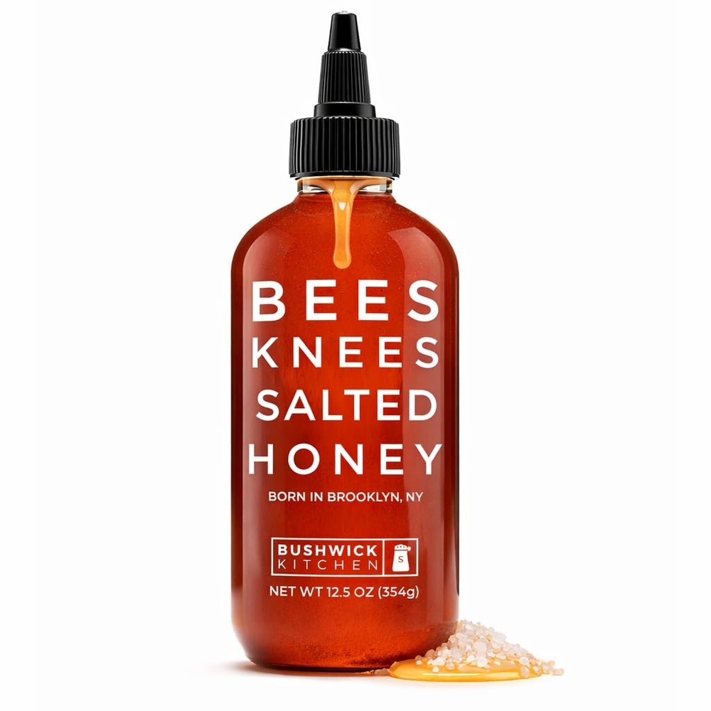 image:imageBees Knees Spicy Honey Wildflower Hot Honey with a Habanero Kick Sweet Heat Hot Sauce for Pizza Biscuits amp Charcuterie Gluten Free Paleo Friendly Foodie Gifts Spicy Gift for Him 125ozSalted Honey 125oz