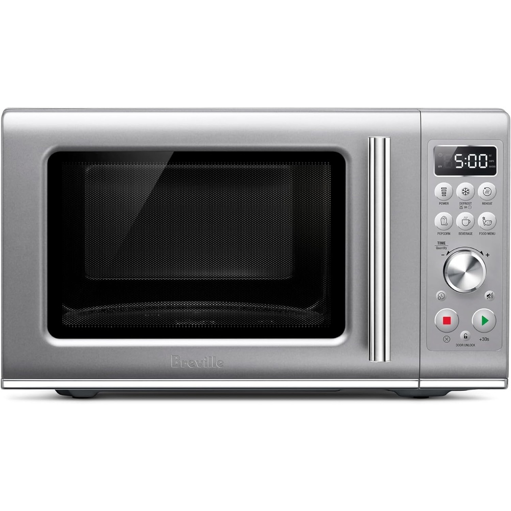 image:imageBreville BMO650SIL Compact Wave Soft Close Countertop Microwave Oven SilverMicrowave Oven