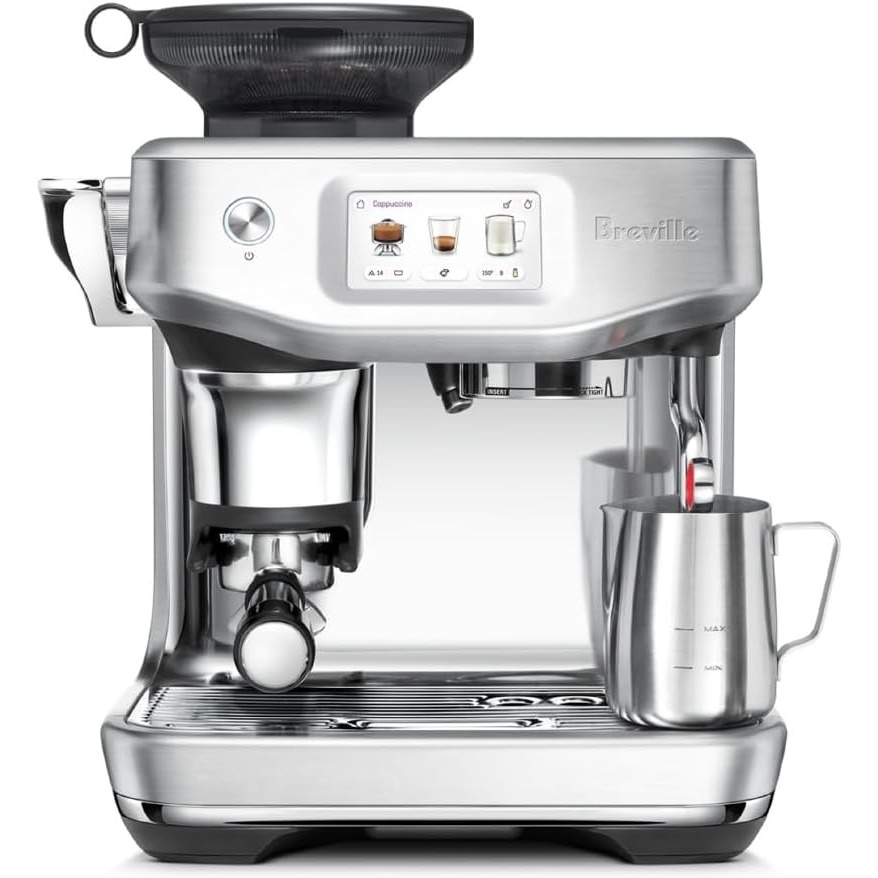 image:imageBreville Barista Touch Impress Espresso Machine BES881BTR Black TruffleBrushed Stainless Steel