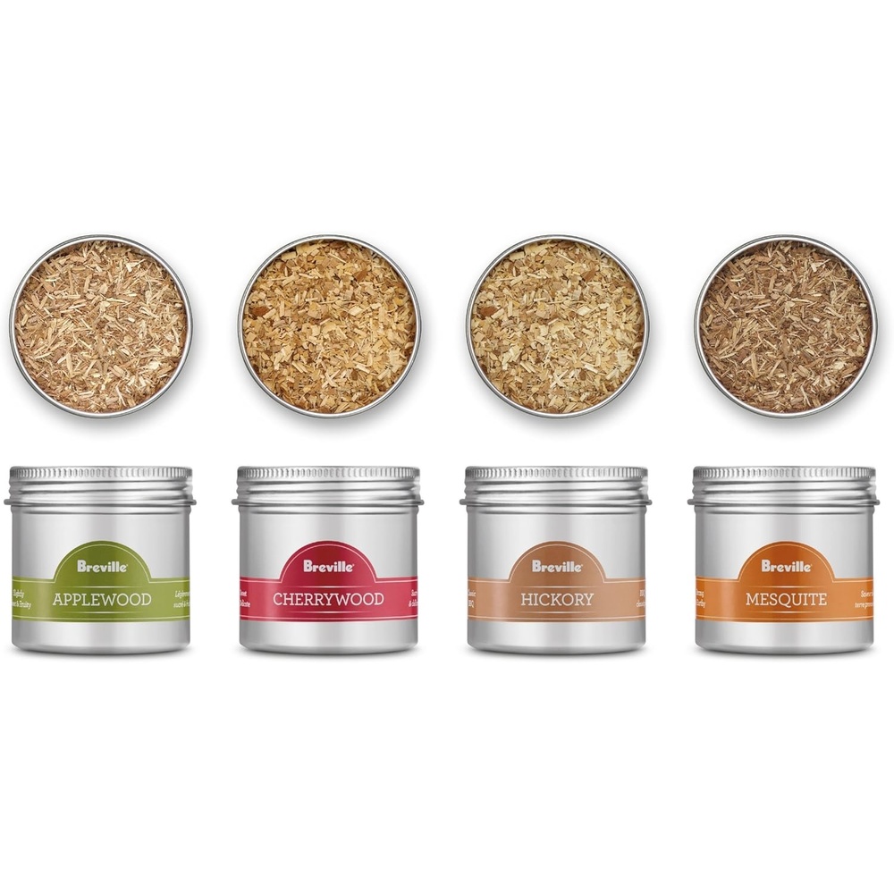 image:imageBreville Commercial BSM600AWC Wood Chip Kit for Smoking Gun Pro 4 Piece Craft cocktails and mocktails with classic smokehouse flavors and aroma including Hickory Mesquite Applewood and Cherrywood4 Piece