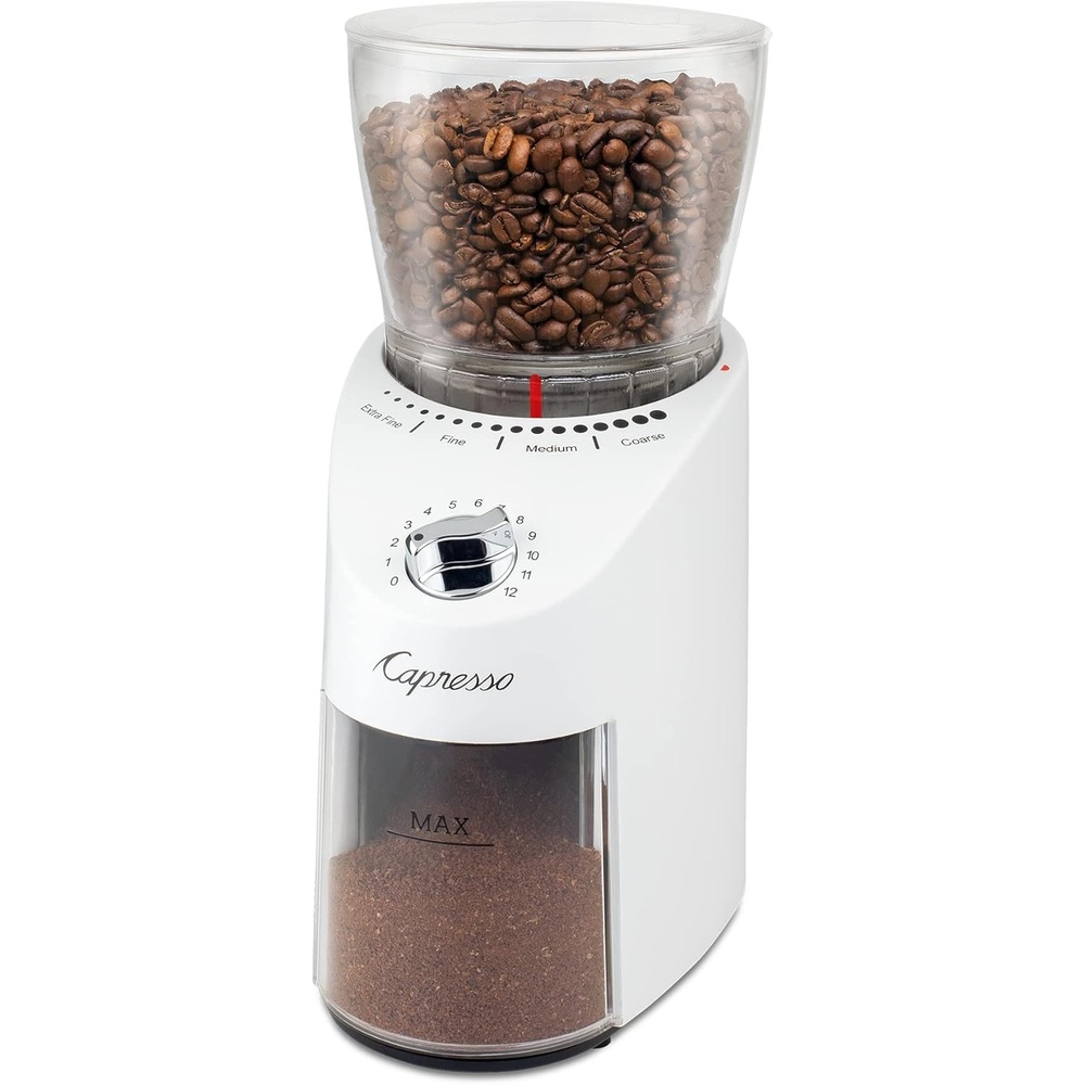 image:imageCapresso Infinity Plus Conical Burr Grinder BlackWhite