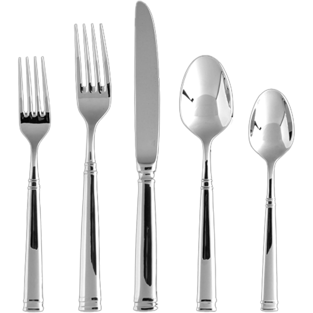 image:imageFortessa Bistro 1810 Stainless Steel Flatware Serving Spoon 89InchSilver5Piece