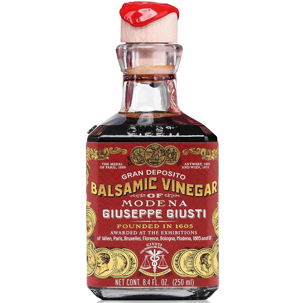 image:imageGiusti Italian Balsamic Vinegar of Modena IGP 3 Gold Medals Rich amp Thick Gran Deposito Aceto Balsamico di Modena for Salads Cheese amp Finishing Touches Made in Italy 845 fl oz250 ml Pack of 1845 Fl Oz Pack of 1