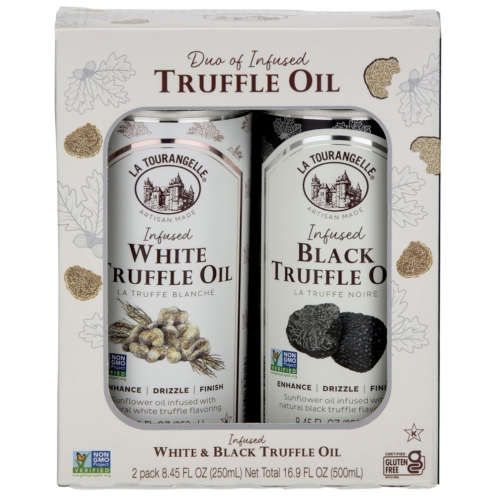 image:imageLa Tourangelle White Truffle Cooking Spray Complex Gourmet Earthy Flavor for Spraying on Pasta Popcorn Vegetables Potatoes and More 5 Fl OzBlack  White Truffle Gift Box