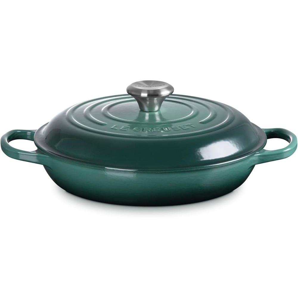 image:imageLe Creuset Enameled Cast Iron Signature Braiser 35 qt CeriseArtichaut