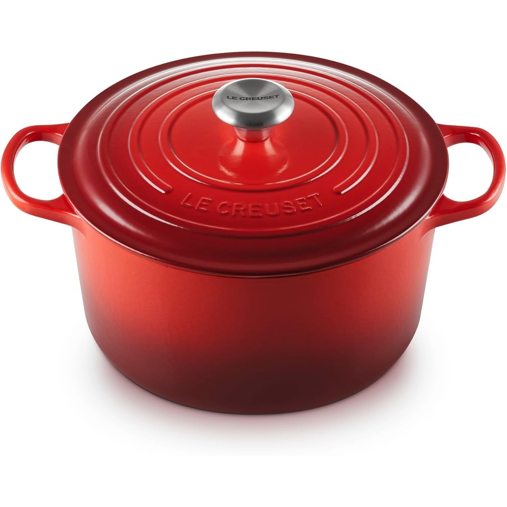 image:imageLe Creuset Enameled Cast Iron Signature Deep Round Oven 65 qt ArtichautCerise