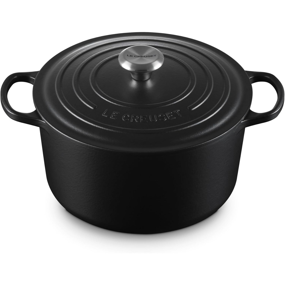 image:imageLe Creuset Enameled Cast Iron Signature Deep Round Oven 65 qt ArtichautLicorice